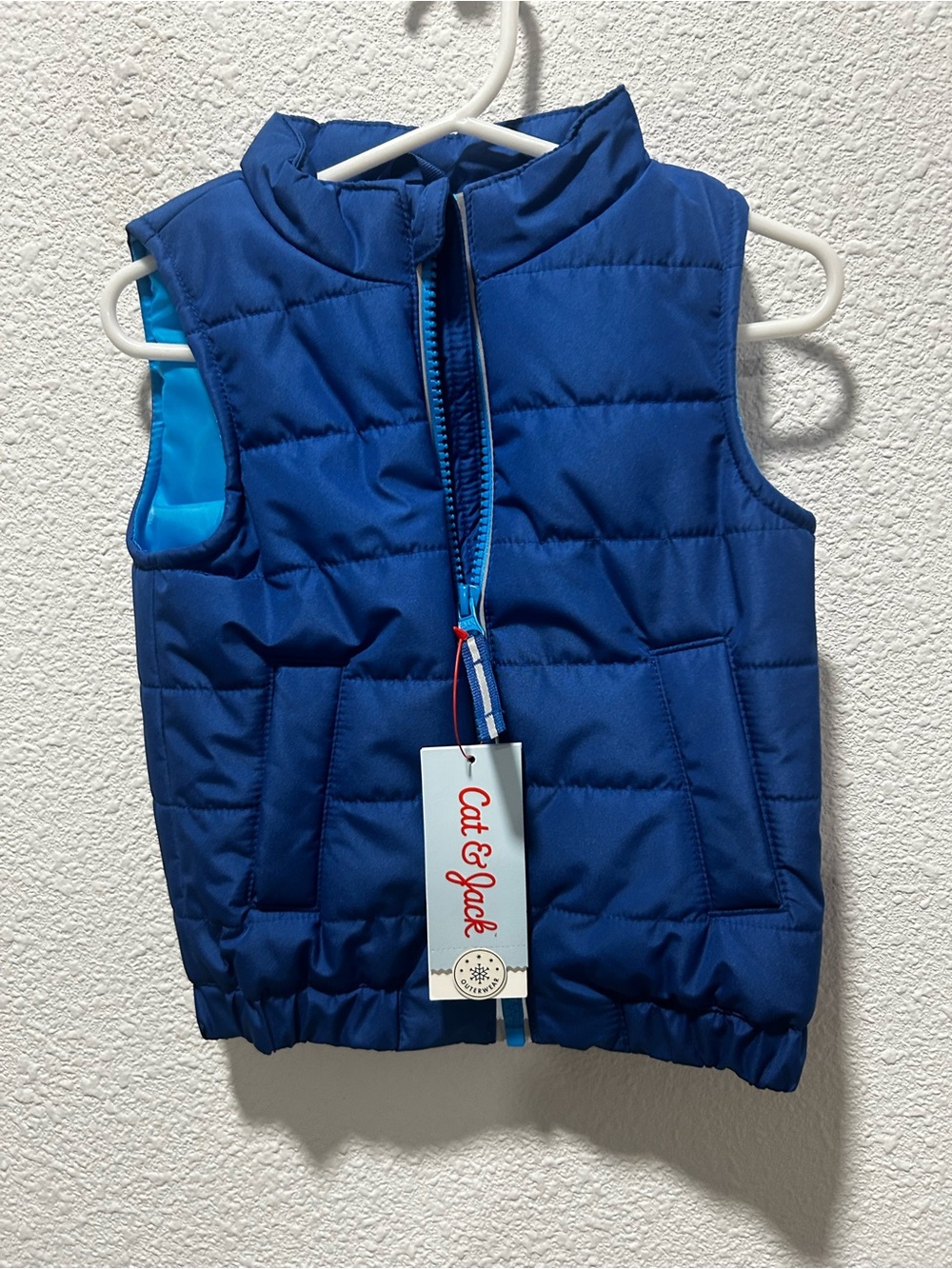 Cat & Jack Boys' Quilted Puffer Vest in Royal Blue